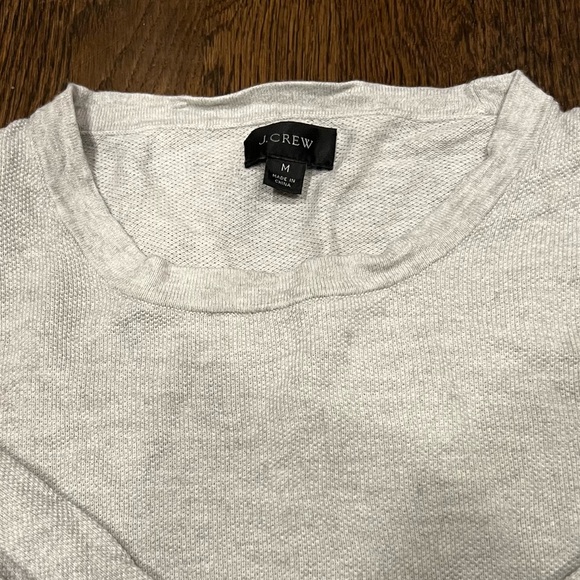 J. Crew Cotton piqué-stitch crewneck sweater Men’s Medium - Picture 5 of 8